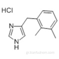 1Η-ιμιδαζόλη, 5 - [(2,3-διμεθυλφαινυλ) μεθυλ] -, υδροχλωρίδιο (1: 1) CAS 90038-01-0